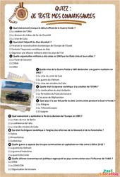 La guerre froide - Fiche de révision Brevet / Quiz : 3eme Secondaire - Cycle 4 - PDF à imprimer