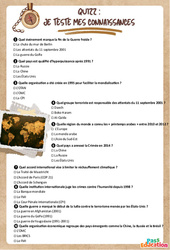 Le monde après 1989 - Fiche de révision Brevet / Quiz : 3eme Secondaire - Cycle 4 - PDF à imprimer