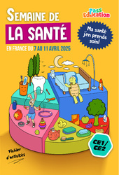 Ma santé, j’en prends soin ! Cahier de vacances : 2eme, 3eme Primaire - PDF à imprimer