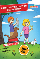 Bien être et protection des animaux - Cahier de vacances : 2eme, 3eme Maternelle - Cycle Fondamental - PDF à imprimer