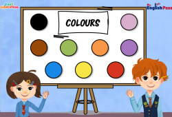Vidéo interactive Colours - Vidéo interactive - Apprends l'anglais avec Kelly and James : 3eme Maternelle, [Primaire]