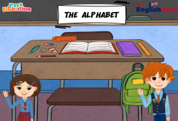 Jeux en ligne : Alphabet - Vidéo interactive - Apprends l'anglais avec Kelly and James : 3eme Maternelle, [Primaire]