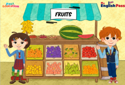 Fruits - Vocabulaire - Séquence complète - Apprends l'anglais avec Kelly and James : 3eme Maternelle, [Primaire] - Cycle 2 - PDF à imprimer