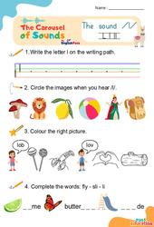 Vidéo interactive /l/ - Carousel of Sounds - Vidéo interactive + - Fiches + Poster : 3eme Maternelle, [Primaire]