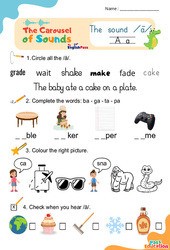 Vidéo interactive /ā/ A a - Carousel of Sounds - Vidéo interactive + - Fiches + Poster : 3eme Maternelle, [Primaire]