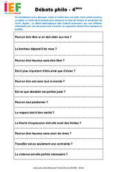 Les rituels en IEF - école à la maison - Fiches  : 2eme Secondaire
