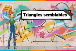 Triangles semblables - Vidéo pédagogique - La Fée des Maths : 1ere, 2eme, 3eme Secondaire
