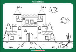 Au château - Graphismes ludiques : 2eme, 3eme Maternelle - Cycle Fondamental - PDF à imprimer