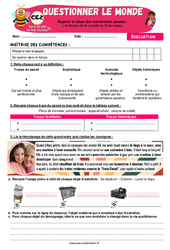 L’évolution de la société au fil du temps - Examen Evaluation - Apis & ses amis : 3eme Primaire - PDF à imprimer
