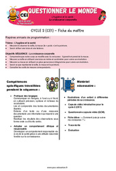 La croissance corporelle - Séquence + vidéo - Apis & ses amis : 2eme Primaire - PDF à imprimer