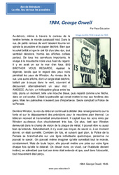 1984, George Orwell - Littérature : 2eme Secondaire - PDF à imprimer