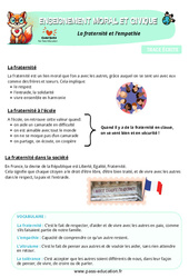 La fraternité et l’empathie - Cours, Leçon - EMC : 4eme Primaire - PDF à imprimer