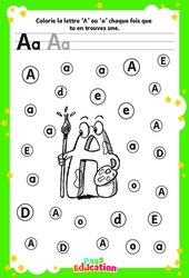Dossier complet sur les lettres A à Z - Discrimination visuelle : 2eme, 3eme Maternelle - Cycle Fondamental - PDF à imprimer