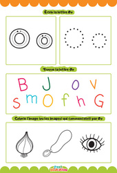 Lettre O - Apprendre à écrire les lettres -  Maternelle : 2eme, 3eme Maternelle - Cycle Fondamental - PDF à imprimer