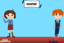 Months - Vocabulaire - Vidéo interactive - Apprends l’anglais avec Kelly and James : 3eme Maternelle, [Primaire]