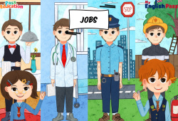 Jobs - Vocabulaire - Séquence complète - Apprends l’anglais avec Kelly and James - À essayer gratuitement : 3eme Maternelle, [Primaire] - PDF à imprimer