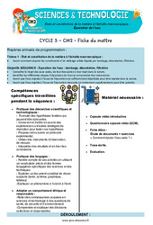 Épuration de l’eau - Séquence + vidéo - Edith Eprouvette : 5eme Primaire - PDF à imprimer