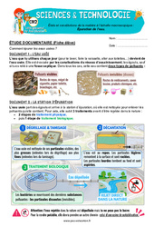 Épuration de l’eau - Exercices - Edith Eprouvette : 5eme Primaire - PDF à imprimer