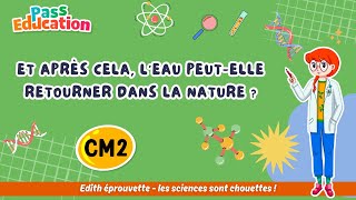 Et après cela, l’eau peut - elle retourner dans la nature ? - Examen Evaluation - Edith Eprouvette : 5eme Primaire