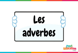 Les adverbes - Vidéo pédagogique interactive + Carte mentale : 2eme, 3eme Secondaire