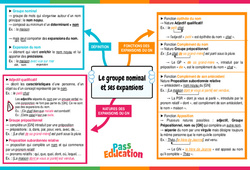 Le groupe nominal et ses expansions - Vidéo pédagogique interactive + Carte mentale : 1ere Secondaire