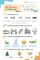 Vidéo interactive /cr/ cr kr chr - Carousel of Sounds - Vidéo interactive + - Fiches + Poster : 3eme Maternelle, [Primaire]