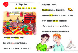 La dispute - Lecture interactive  -  Luminéo - Niveau 1 : 1ere Primaire