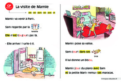 La visite de Mamie - Lecture interactive  -  Luminéo - Niveau 1 : 1ere Primaire