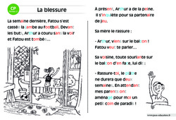 La blessure - Lecture interactive  -  Luminéo - Niveau 2 : 1ere Primaire