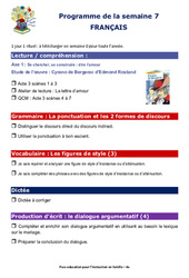 IEF Instruction En Famille, École à la maison pour la Semaine 7 - école à la maison IEF - Fiches  : 2eme Secondaire
