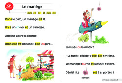 Le manège - Lecture interactive  -  Luminéo - Niveau 1 : 1ere Primaire