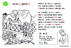 Le vieux gardien - Lecture interactive  -  Luminéo - Niveau 2 : 1ere Primaire