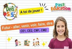 Futur de l'indicatif des verbes aller, venir, voir, faire et dire - Exercices en vidéo - Défi 5/5 : 2eme, 3eme, 4eme, 5eme Primaire