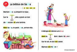 La bêtise de Sacha - Lecture interactive  -  Luminéo - Niveau 1 : 1ere Primaire