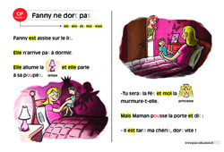 Fanny ne dort pas - Lecture interactive  -  Luminéo - Niveau 1 : 1ere Primaire