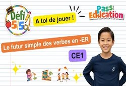 Le futur simple des verbes en - ER - Exercices en vidéo - Défi 5/5 : 2eme Primaire