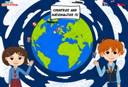 Countries and Nationalities - Vocabulaire - Séquence complète - Apprends l’anglais avec Kelly and James : 1ere, 3eme, 4eme, 5eme Primaire - PDF à imprimer