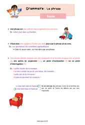 La phrase - Séquence complète : 3eme Primaire - PDF à imprimer