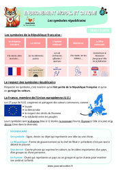 Les symboles républicains - Cours, Leçon - EMC : 5eme Primaire - PDF à imprimer