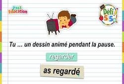 Le passé composé des verbes du 1er groupe - ER - Exercices en vidéo - Défi 5/5 : 4eme Primaire