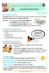 Leçon Comprendre la laïcité à l’école - Cours, Leçon - EMC : 2eme Primaire - PDF à imprimer