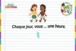Le présent des verbes du 1er groupe - Exercices en vidéo - Défi 5/5 : 2eme Primaire