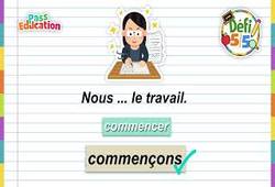 Le présent des verbes du 1er groupe - Exercices en vidéo - Défi 5/5 : 4eme Primaire