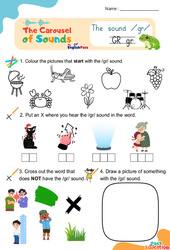 Vidéo interactive /gr/ - Carousel of Sounds - Vidéo interactive + Fiche : 3eme Maternelle, [Primaire]