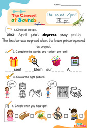 Vidéo interactive /pr/ - Carousel of Sounds - Vidéo interactive + Fiche : 3eme Maternelle, [Primaire]