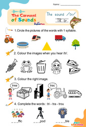 Vidéo interactive /tr/ - Carousel of Sounds - Vidéo interactive + Fiche : 3eme Maternelle, [Primaire]