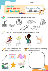 Vidéo interactive /spr/ - Carousel of Sounds - Vidéo interactive + Fiche : 3eme Maternelle, [Primaire]