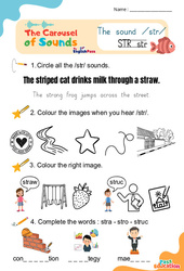 Vidéo interactive /str/ - Carousel of Sounds - Vidéo interactive + Fiche : 3eme Maternelle, [Primaire]