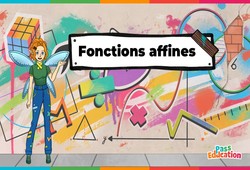 Vidéo interactive Fonctions affines - Vidéo pédagogique - La Fée des Maths : 3eme Secondaire