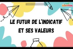 Vidéo Le Futur de l’Indicatif et ses Valeurs - Vidéo pédagogique : 2eme Secondaire